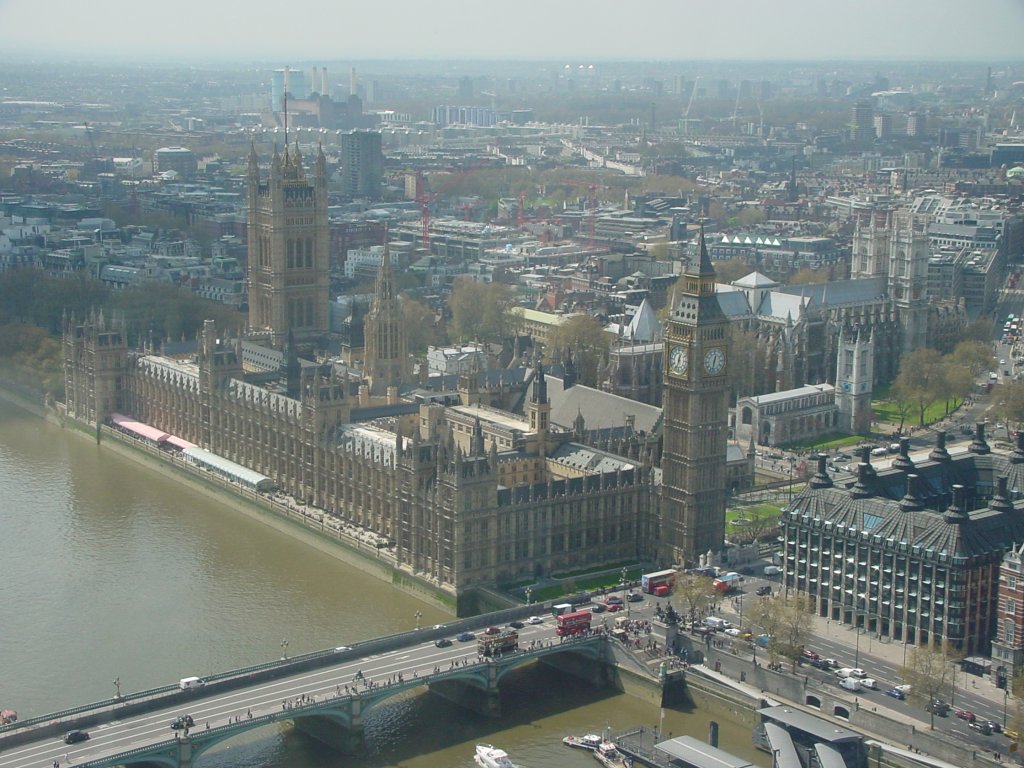Parliament Buildings from London Eye